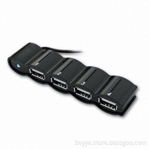 4-port USB Hub with Plug-and-play Function and Stylish Design